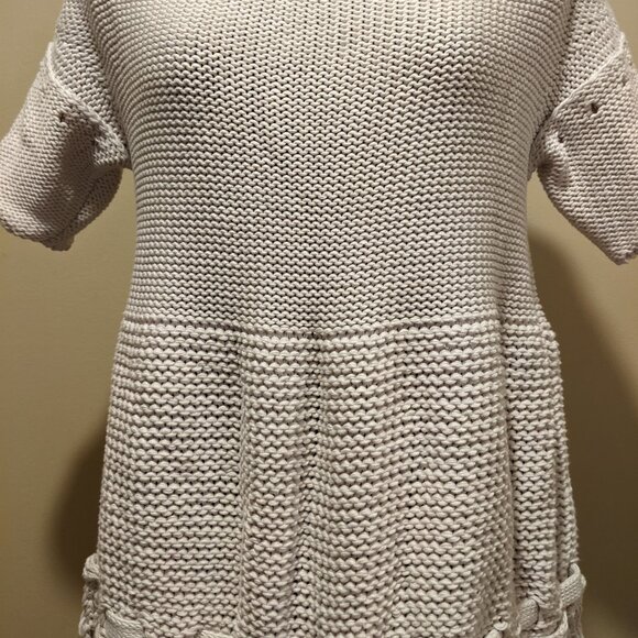 Stella McCartney Boho Knit Mini Dress tunic top – White – Size M/L Made in Italy - Picture 6 of 12